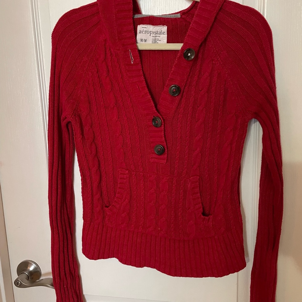 Cable knit sweater